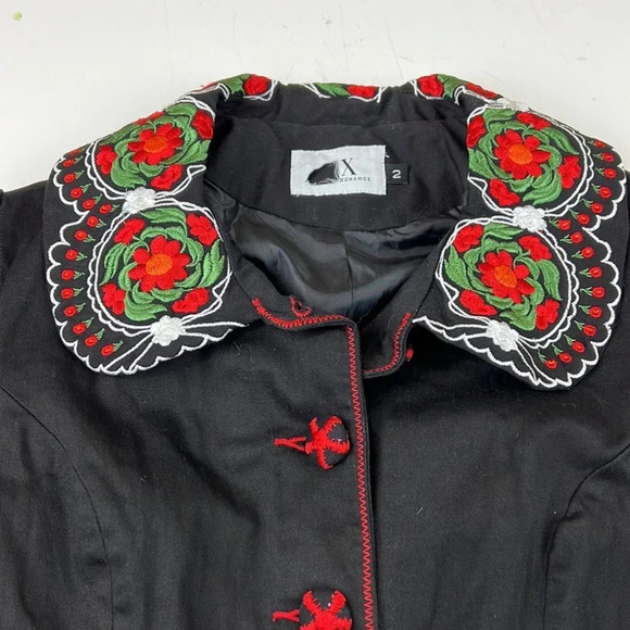 AX Armani Exchange Cotton Embroidered Blazer Jacket - Picture 6 of 11